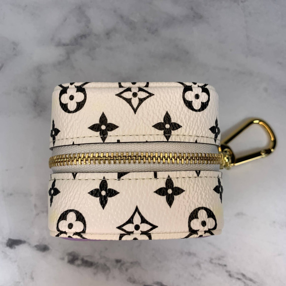 Louis Vuitton Giant Cube Monogram Purple/Black/White Coin Purse Chain Case LV - Picture 10 of 12